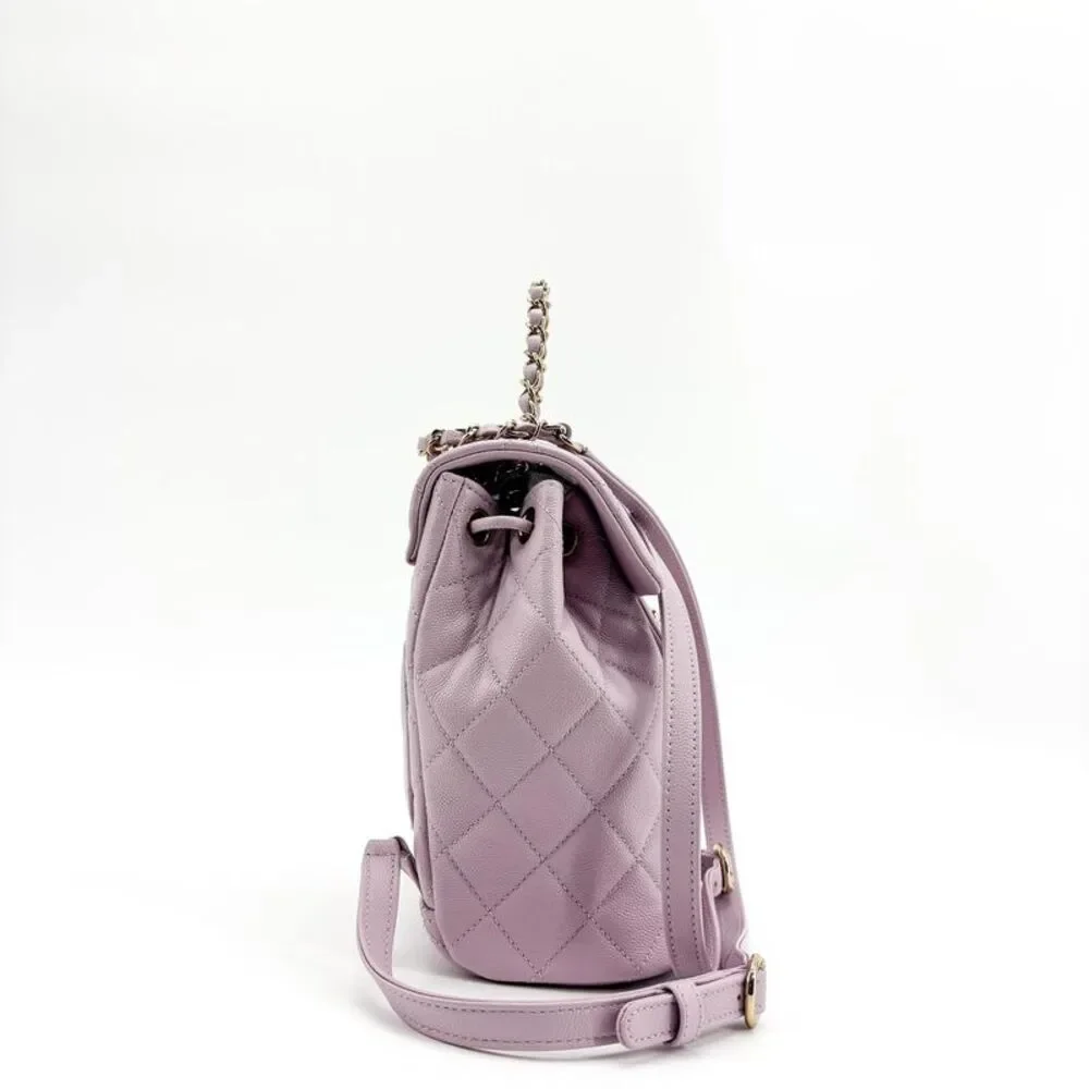 Chanel Dumas Backpack Small Caviar Lilac Gold Hardware